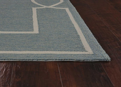 3' X 5' Gray And Ivory Handmade Indoor Outdoor Area Rug