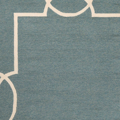 8' X 11' Gray And Ivory Handmade Indoor Outdoor Area Rug