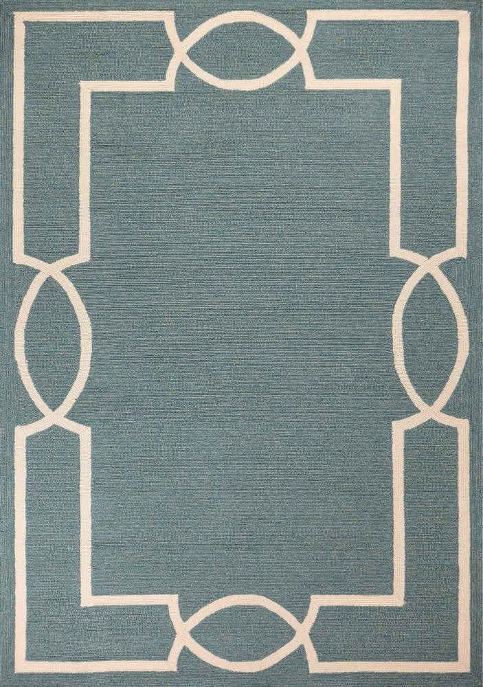 8' X 11' Gray And Ivory Handmade Indoor Outdoor Area Rug