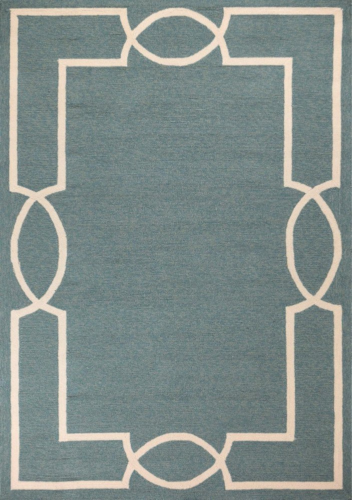 8' X 11' Gray And Ivory Handmade Indoor Outdoor Area Rug