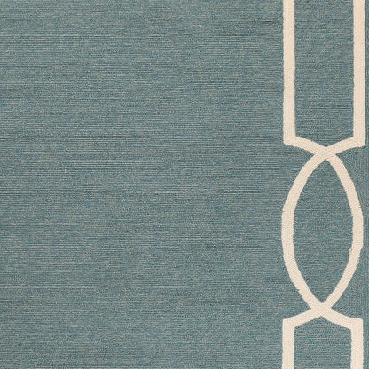 5' X 7' Gray And Ivory Handmade Indoor Outdoor Area Rug