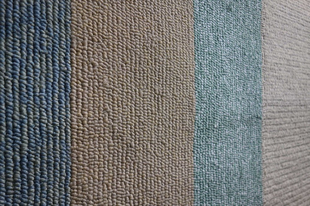 8' X 11' Blue And Beige Handmade Indoor Outdoor Area Rug