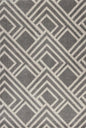 5' X 8' Gray Geometric Indoor Outdoor Area Rug