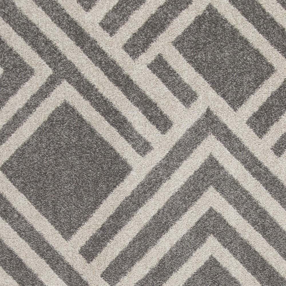 5' X 8' Gray Geometric Indoor Outdoor Area Rug