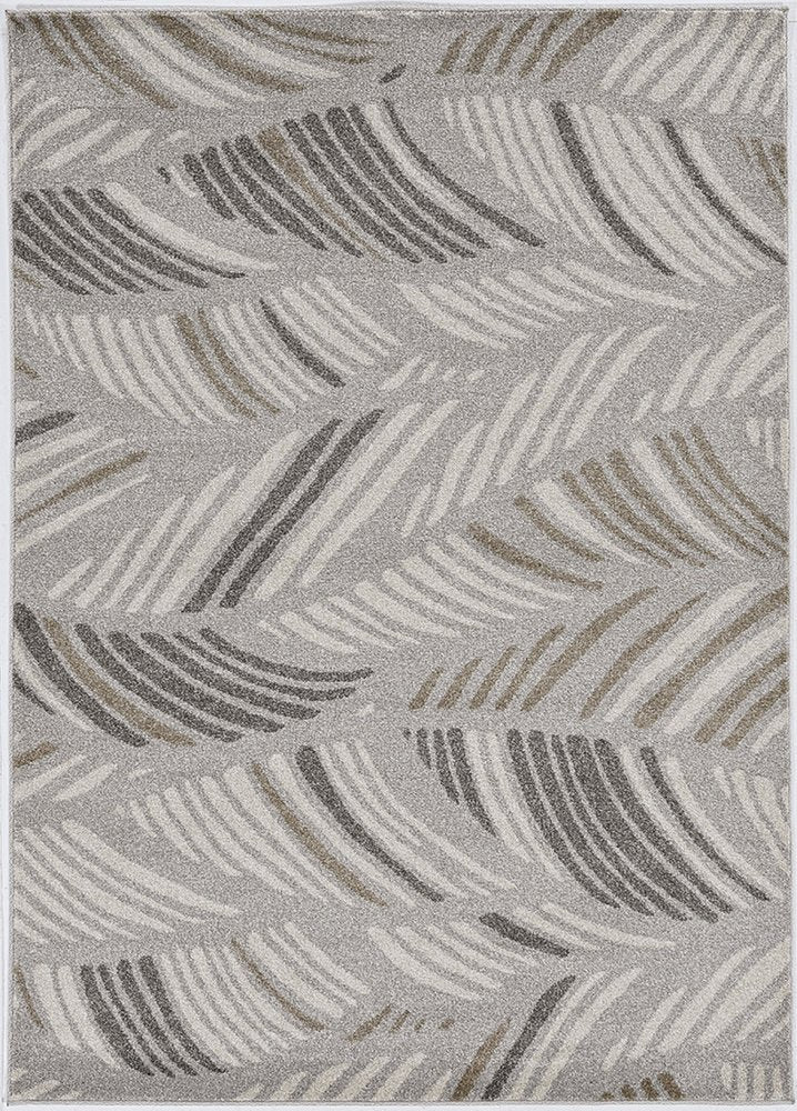 3' X 5' Beige And Brown Tropical Botanical Area Rug