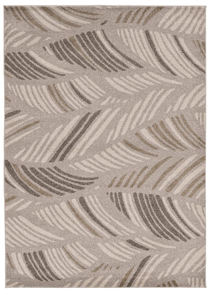 2' X 3' Beige And Brown Tropical Botanical Area Rug