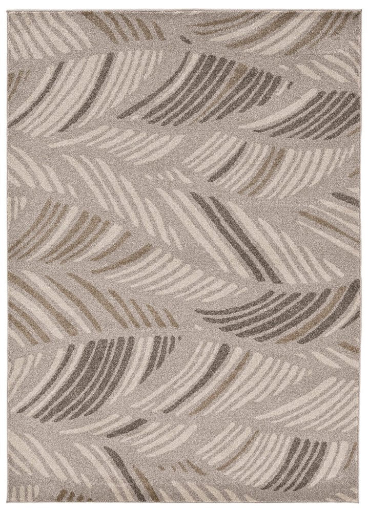 2' X 3' Beige And Brown Tropical Botanical Area Rug