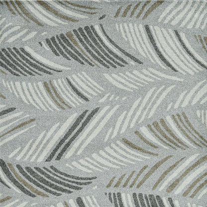 7' X 10' Gray Abstract Indoor Outdoor Area Rug