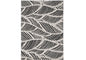 3' X 5' Black And White Floral Indoor Outdoor Area Rug