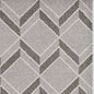 3' X 5' Gray Geometric Indoor Outdoor Area Rug