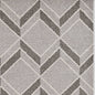 2' X 4' Green And Ivory Geometric Indoor Outdoor Area Rug