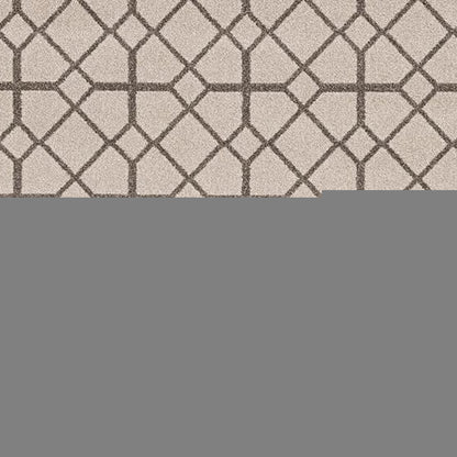 5' X 8'  Ivory Or Grey Geometric Tiles Area Rug