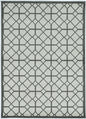 5' X 8'  Ivory Or Grey Geometric Tiles Area Rug
