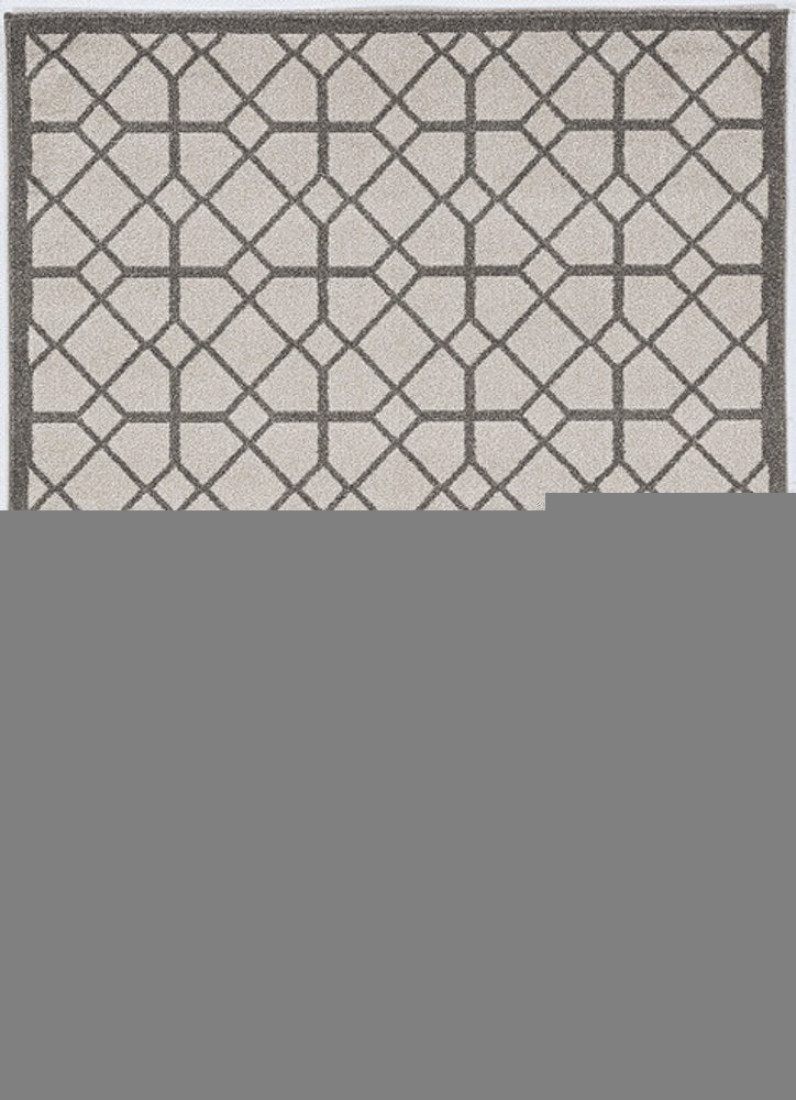 7' X 10' Gray Geometric Indoor Outdoor Area Rug
