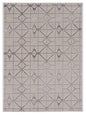 3' X 5' Ivory And Brown Geometric Area Rug