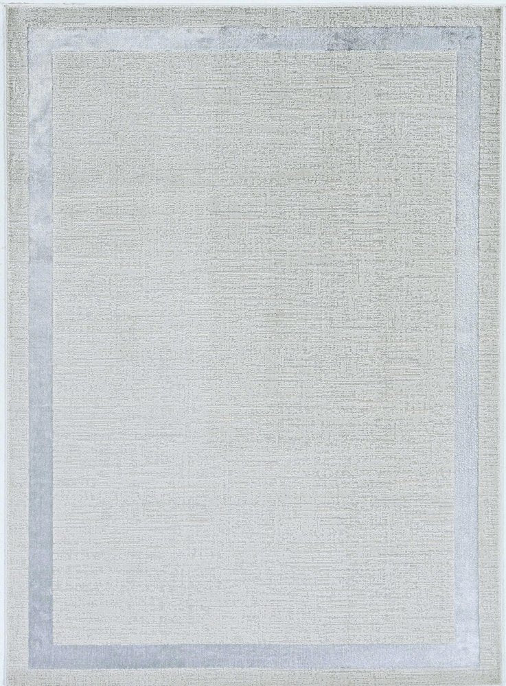 10' X 13' Ivory And Silver Abstract Area Rug