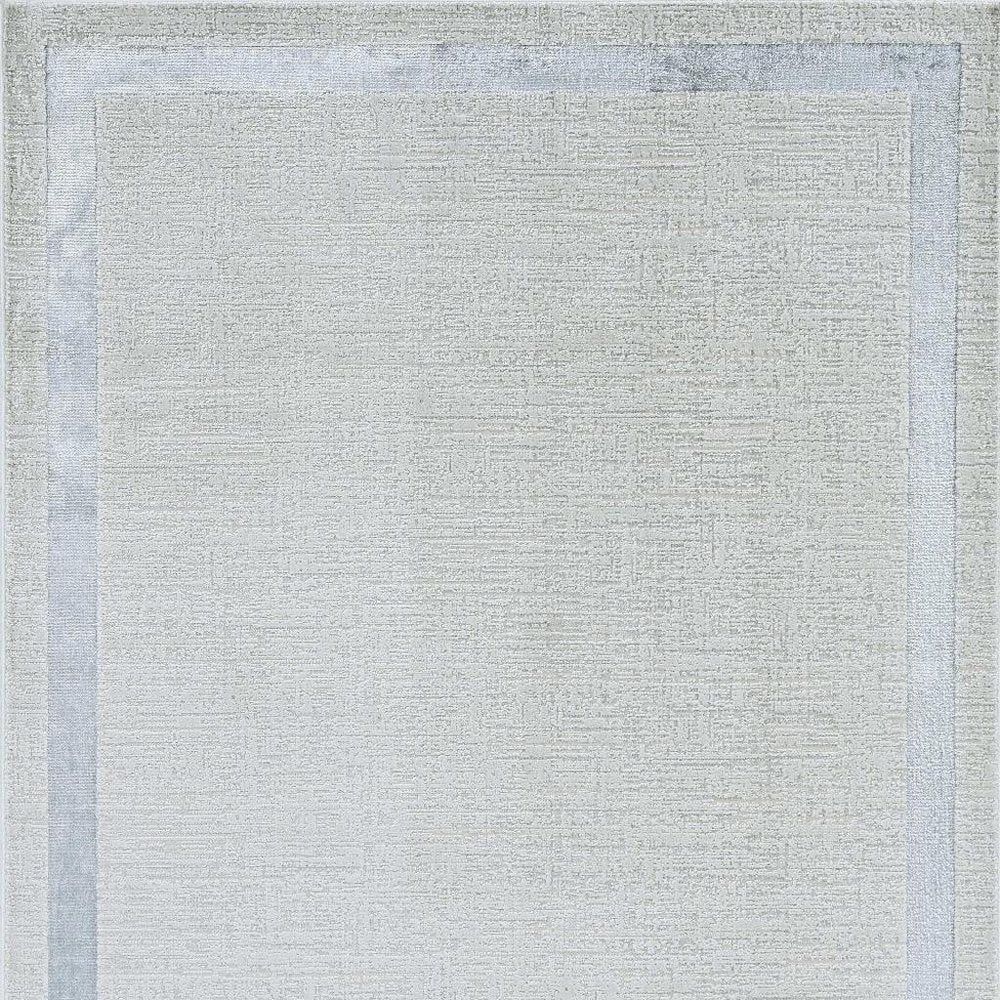 10' X 13' Ivory And Silver Abstract Area Rug