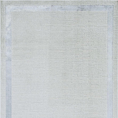 10' X 13' Ivory And Silver Abstract Area Rug