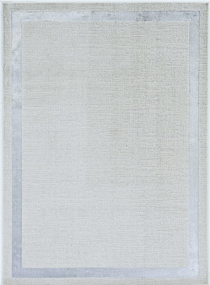 10' X 13' Ivory And Silver Abstract Area Rug