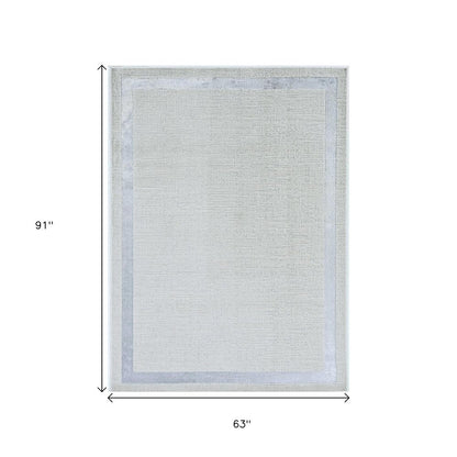 10' X 13' Ivory And Silver Abstract Area Rug