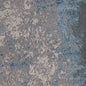5' X 8' Silver And Blue Abstract Area Rug