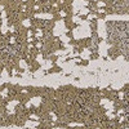 8' X 11' Ivory Taupe And Gold Abstract Area Rug