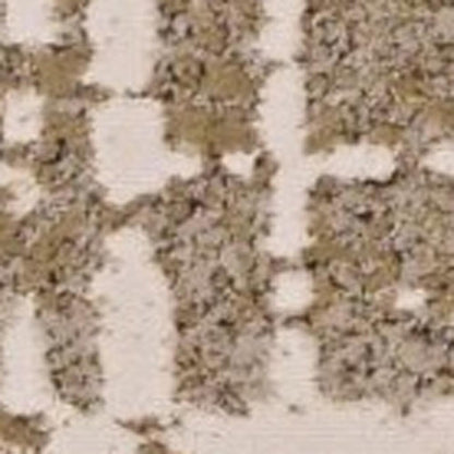 7' X 10' Ivory Taupe And Gold Abstract Area Rug