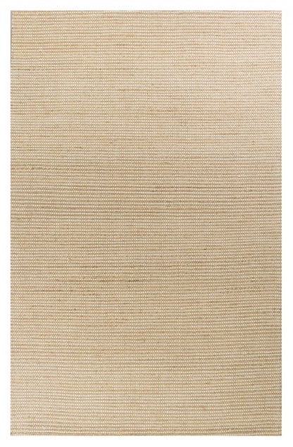 8' X 11' Tan And Ivory Hand Woven Area Rug