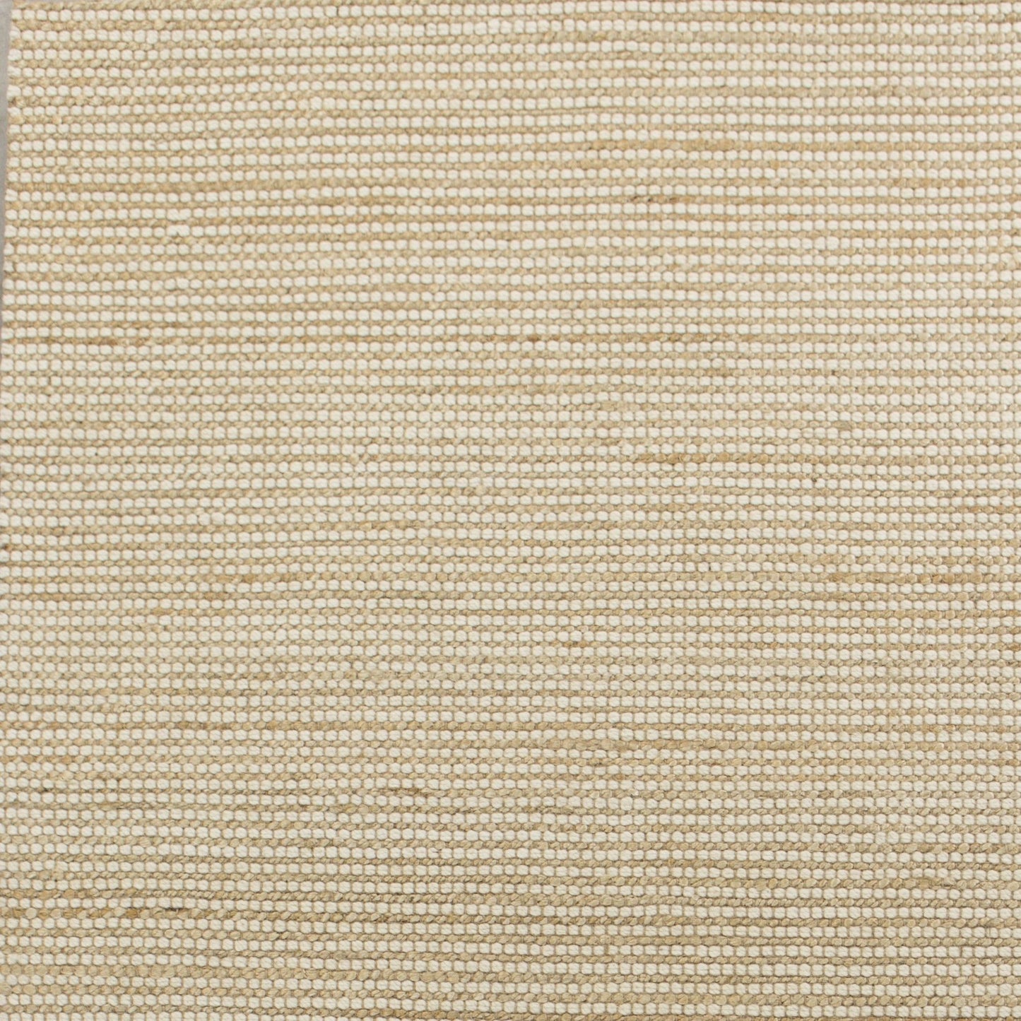 8' X 11' Ivory Hand Woven Wool And Jute Indoor Area Rug