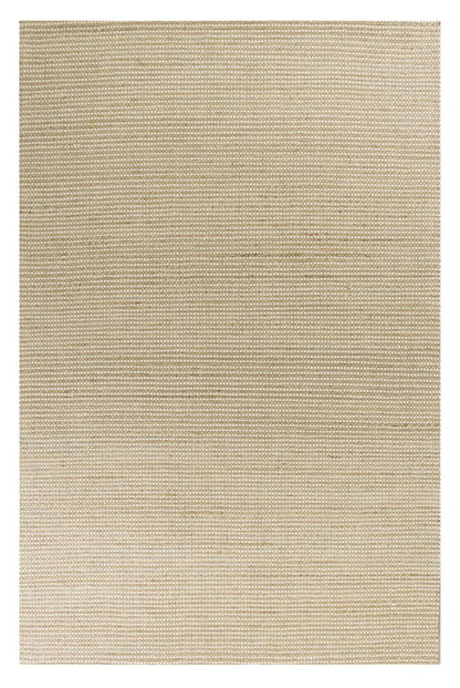 8' X 11' Ivory Hand Woven Wool And Jute Indoor Area Rug