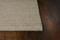 5' X 7' Tan And Ivory Hand Woven Area Rug