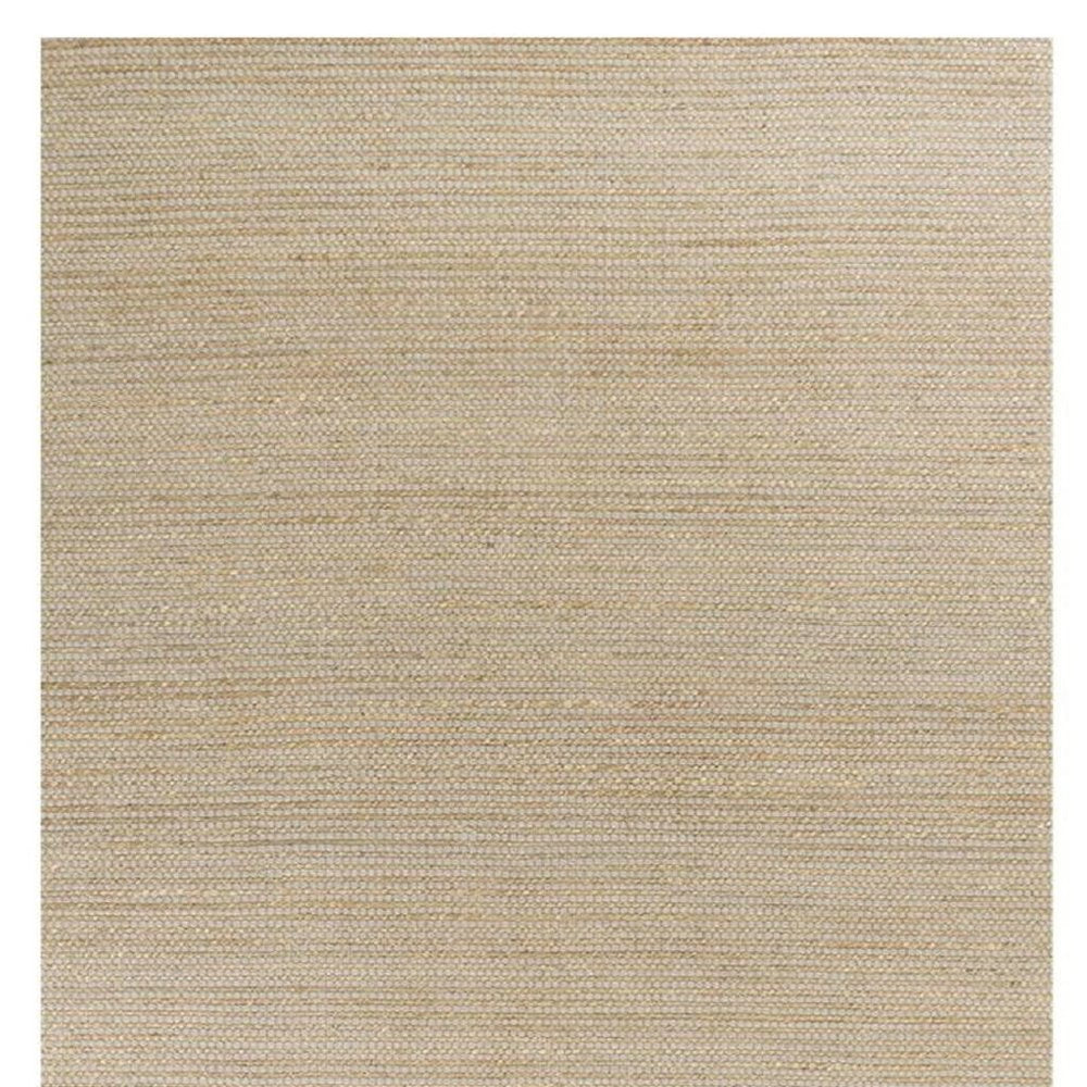 5' X 7' Tan And Ivory Hand Woven Area Rug
