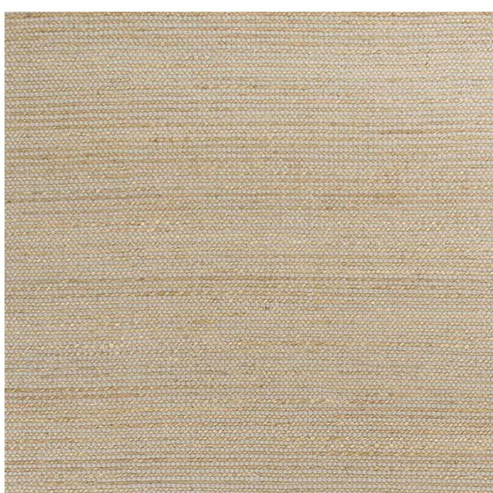 5' X 7' Grey Hand Woven Wool And Jute Indoor Area Rug