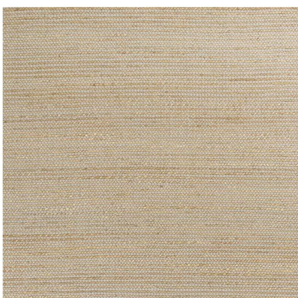 5' X 7' Tan And Ivory Hand Woven Area Rug