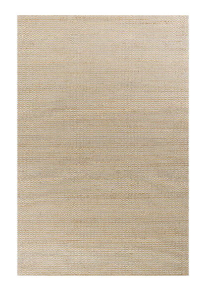 5' X 7' Tan And Ivory Hand Woven Area Rug