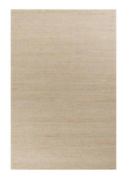 5' X 7' Tan And Ivory Hand Woven Area Rug