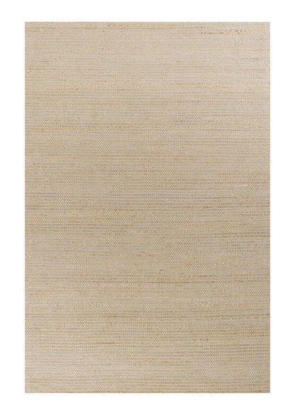 5' X 7' Tan And Ivory Hand Woven Area Rug