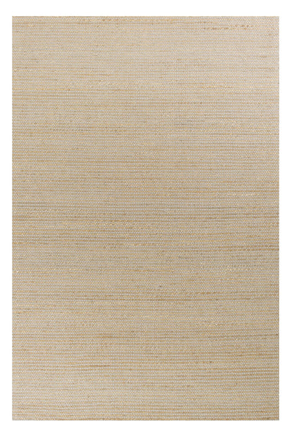 5' X 7' Grey Hand Woven Wool And Jute Indoor Area Rug