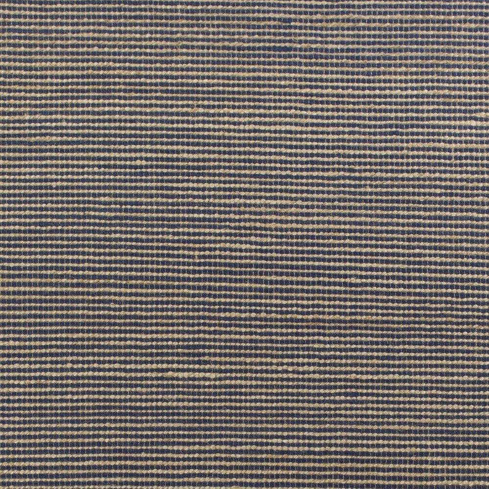 8' X 11' Blue And Beige Abstract Hand Woven Area Rug