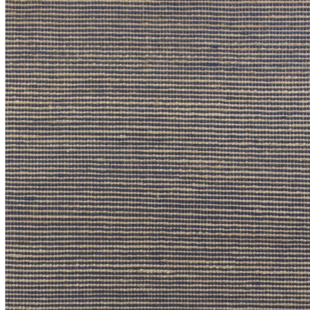 5' X 7' Blue Wool Abstract Hand Woven Area Rug