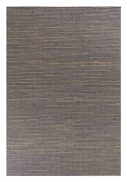 5' X 7' Blue Wool Hand Woven Area Rug