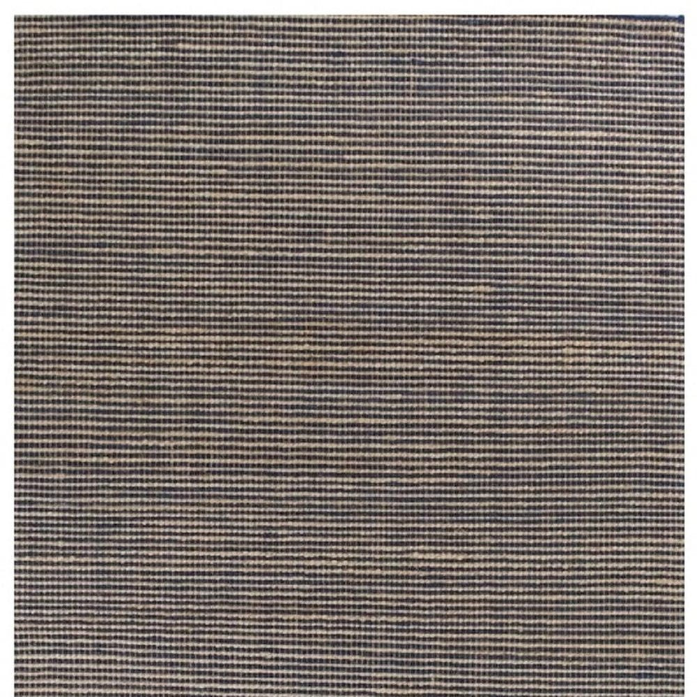 8' X 11' Blue And Beige Abstract Hand Woven Area Rug