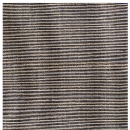 8' X 11' Blue And Beige Abstract Hand Woven Area Rug