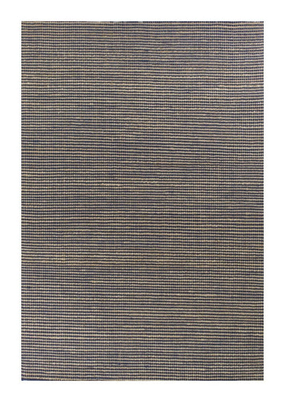 5' X 7' Blue Wool Abstract Hand Woven Area Rug