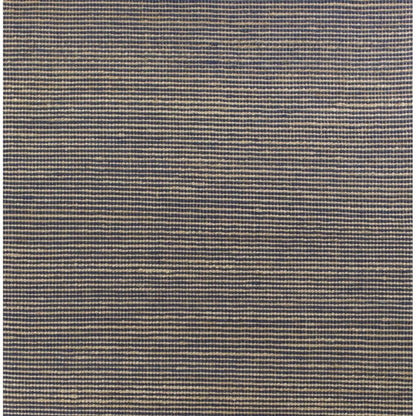 8' X 11' Blue And Beige Abstract Hand Woven Area Rug