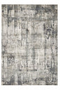 3' X 5' Ivory And Gray Abstract Distressed Area Rug