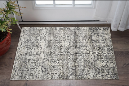 8' X 8' Gray Runner Rug