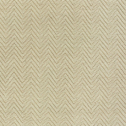 7' X 10' Ivory Chevron Hand Woven Area Rug