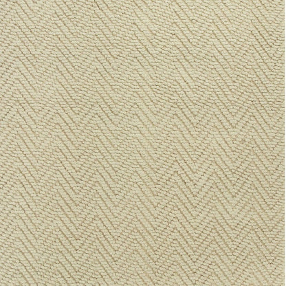 5' X 8' Ivory And Beige Jute Chevron Hand Woven Area Rug