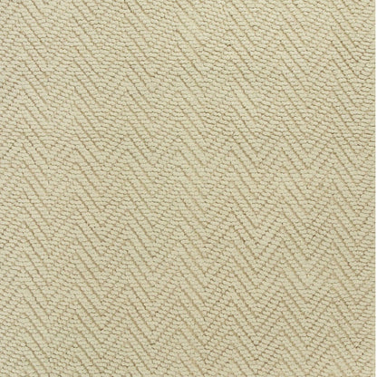 7' X 10' Ivory Chevron Hand Woven Area Rug